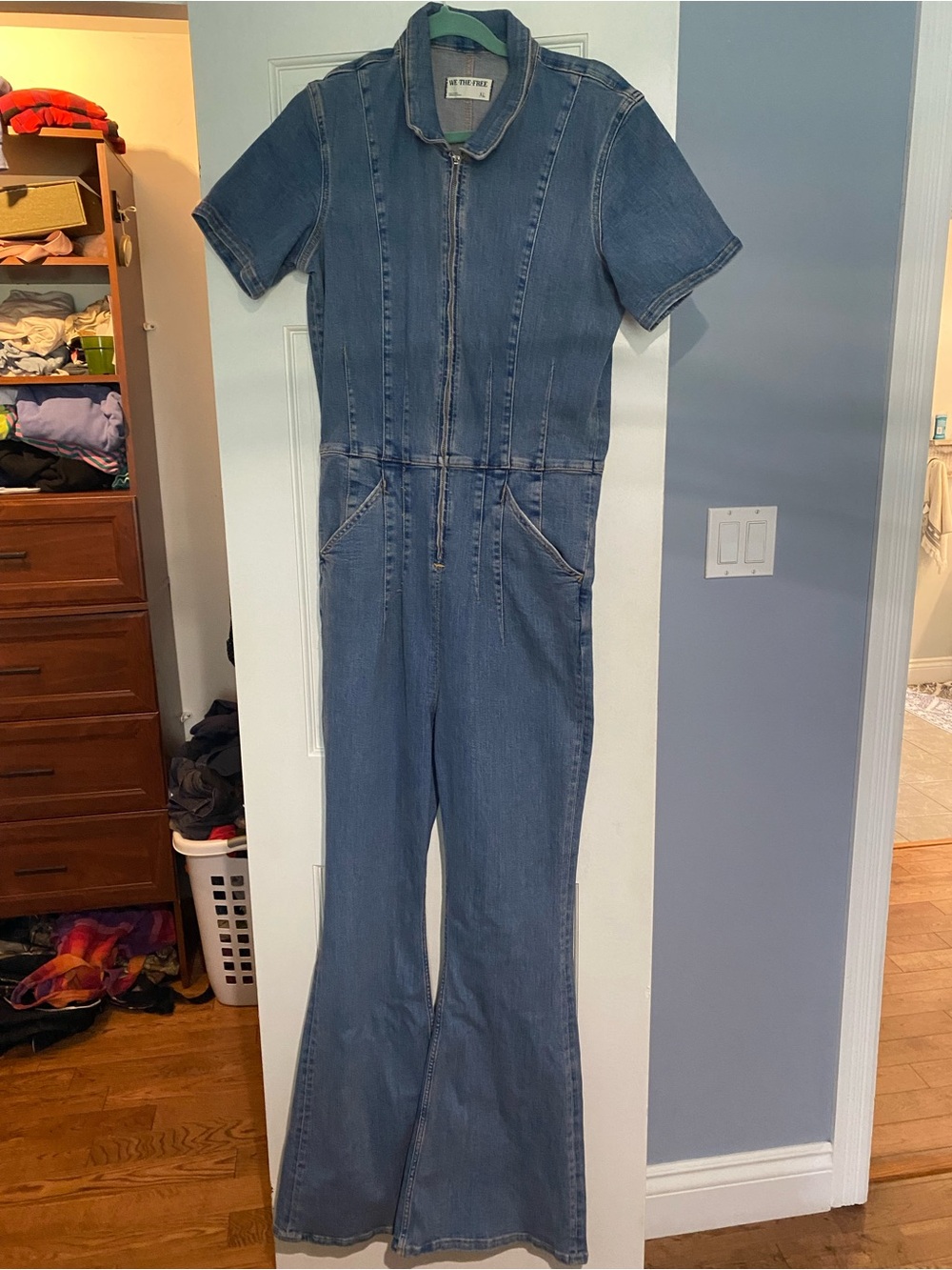 Free People Denim Jumpsuit